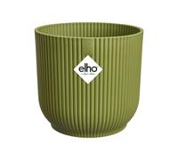 elho Vibes Fold Round 47 - Large Flower Pot from 100% Recycled Plastic - Indoor Plant Pot - Ø 47 x H 43.6 cm - Green/Fern Green