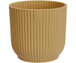 Elho Vibes Fold Mini 7Cm Round Butter Yellow Recycled Plastic Plant Pot
