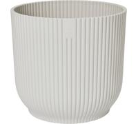 Elho Vibes Fold 14cm Round Plastic Indoor Plant Pot - Silky White