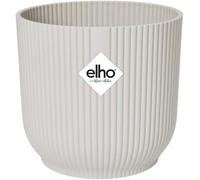 Elho Vibes Fold Round 18Cm Plastic Plant Pot In Silky White