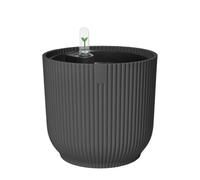 elho Vibes Fold Round 22 Flower Pot with Self Watering Insert - Anthracite
