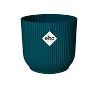 Elho Vibes Fold 30cm Round Plastic Indoor Plant Pot - Deep Blue