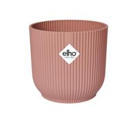 elho Vibes Fold Round 47 - Large Flower Pot from 100% Recycled Plastic - Indoor Plant Pot - Ø 47 x H 43.6 cm - Pink/Delicate Pink