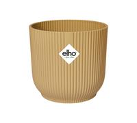 Elho Vibes Fold Round Flower Pot, Butter Yellow, Made with recycled materials