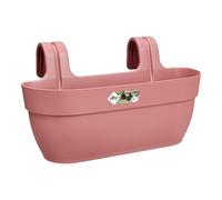 elho Vibia Campana Easy Hanger L 46 - Planter for Balcony & Outdoor - Ø 46.0 x H 26.5 cm - Pink/Dusty Pink