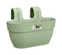 elho Vibia Campana Easy Hanger M 36 - Planter for Balcony & Outdoor - Ø 36.0 x H 26.5 cm - Green/Pistachio Green