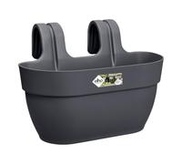elho Vibia Campana Easy Hanger M 36 - Planter for Balcony & Outdoor - Ø 36.0 x H 26.5 cm - Black/Anthracite