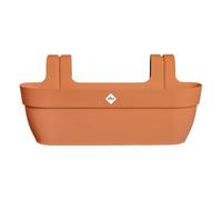 elho Vibia Campana Easy Hanger XL 58 - Planter for Balcony & Outdoor - 100% Recycled Plastic - L56 x W26.8 x H23.7 cm - Brown/Terra