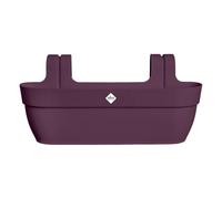 elho Vibia Campana Easy Hanger XL 58 - Planter for Balcony & Outdoor - 100% Recycled Plastic - L56 x W26.8 x H23.7 cm - Purple/Maple Purple