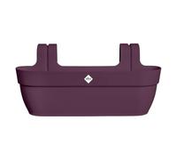 elho Vibia Campana Easy Hanger XL 58 - Planter for Balcony & Outdoor - 100% Recycled Plastic - L56 x W26.8 x H23.7 cm - Purple/Maple Purple