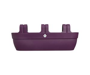 elho Vibia Campana Easy Hanger XXL 70 - Planter for Balcony & Outdoor - 100% Recycled Plastic - L69 x W26.8 x H23.7 cm - Purple/Maple Purple
