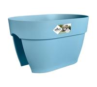 elho Vibia Campana Flower Bridge 40 - Planter for Balcony & Outdoor - Ø 39.0 x H 22.0 cm - Blue/Vintage Blue