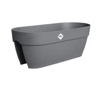 elho Vibia Campana Flower Bridge 60 - Planter for Balcony - 100% Recycled Plastic - L 59 x B 26 x H 22 cm - Black/Anthracite