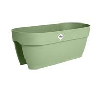 elho Vibia Campana Flower Bridge 60 - Planter for Balcony - 100% Recycled Plastic - L 59 x B 26 x H 22 cm - Green/Pistachio Green