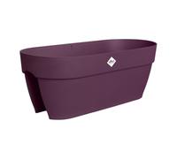 elho Vibia Campana Flower Bridge 60 - Planter for Balcony - 100% Recycled Plastic - L 59 x B 26 x H 22 cm - Purple/Maple Purple