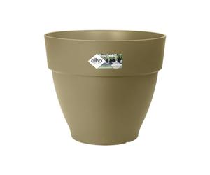 elho Vibia Campana Round 35 - Plant Pot for Outdoor - 100% Recycled Plastic - Ø 34.5 x H 29.7 cm - Green/Sage Green