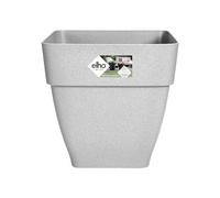 elho Vibia Campana Square 37 - Flower Pot for Outdoor - Ø 36.4 x H 35.6 cm - Grey/Living Concrete