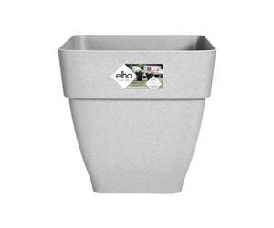 elho Vibia Campana Square 37 - Flower Pot for Outdoor - Ø 36.4 x H 35.6 cm - Grey/Living Concrete