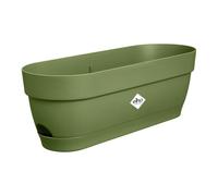elho vibia campana trough 50cm plant pot - Moss Green | L 18.2 x W 49 x H 17 cm | Integrated saucer