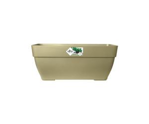 elho Vibia Campana Trough 80 - Planter for Outdoor - Ø 76.5 x H 33.3 cm - Green/Sage Green
