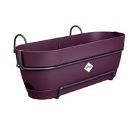 elho Vibia Campana Trough Allin1 50 - Planter for Balcony - Ø 50.4 x H 17.7 cm - Purple/Maple Purple