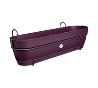 elho Vibia Campana Trough Allin1 70 - Planter for Balcony - Ø 70.4 x H 17.7 cm - Purple/Maple Purple