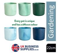 Elho's Beautiful Ocean Collection Large Round Planter 22cm (Blue & Green)