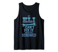 Eli Name If Cant Fix It Personal Husband Handy Man Builder Tank Top