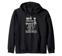 Eli Name If Cant Fix It Personal Husband Handy Man Builder Zip Hoodie