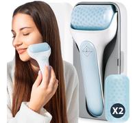 Eli with Love Facial Ice Roller for Face Premium with Carry Case and 2X Rollers for Long Lasting Cold - Eye Roller for Puffy Eyes & Cold Massage for Migraines (Ice Roller)