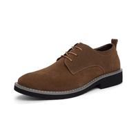 Elias - Elegant Autumn Suede Formal Oxford Shoes for Men Brown