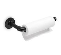 Elibbren Industrial Pipe Kitchen Paper Towel Holder, Heavy Duty DIY Industrial Rustic Wall Mount Paper Towel Ract for Kitchen Bathroom, 1 Pack