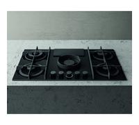 Elica 88cm Air Venting Gas Hob NT-FLAME-EVO-BL Black