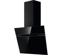 Elica Ascent ASC-AT-BLK-60 Wifi Connected 60cm Chimney Cooker Hood for External / Recirculation Ventilation - Black, Black