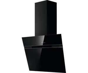 Elica Ascent ASC-AT-BLK-60 Wifi Connected 60cm Chimney Cooker Hood for External / Recirculation Ventilation - Black, Black