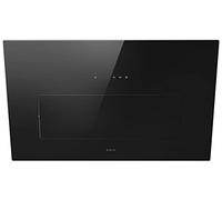 Elica BLOOM-STD-BLK Chimney Cooker Hood - Black Glass - For Ducted/Recirculating Ventilation