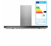 Elica Horizonte EDS IX VT/A/90 Wall Hood Range Hood 90 Cm Stainless Steel Glass