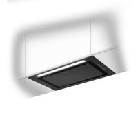 Elica LANE-60-BLK 51cm Canopy Cooker Hood for Recirculating Ventilation - Black, Black