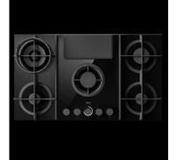 Elica NikolaTesla Flame 88cm Gas Venting Hob with Built-In Extra NT-FLAME-EVO-BL
