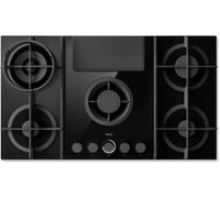 Elica NikolaTesla Flame NT-FLAME-EVO-BL 90cm Wide Black Venting Gas Hob