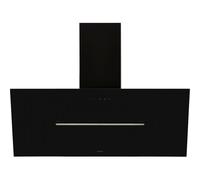 Elica Shy 90cm Angled Cooker Hood - Black Glass