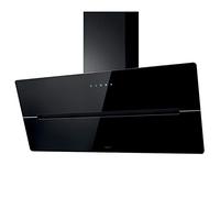 Elica WISE BL/A90 90cm Black Glass Cooker Hood with Touch Control LED 4 Levels