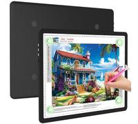 Elice Magnetic A3 Light Board for Diamond Painting, Ultra-Thin Tracing LED Light Box with Side Buttons, Super Bright Diamond Art Light Pad, Light Table for Drawing, Sketching, Weeding Vinyl - Black