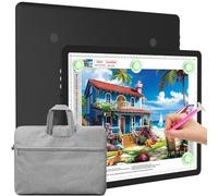 Elice Magnetic A3 Light Board with Bag for Diamond Painting, Tracing LED Light Box with Side Buttons, Super Bright Diamond Art Light Pad, Light Table for Drawing, Sketching, Weeding Vinyl - Black