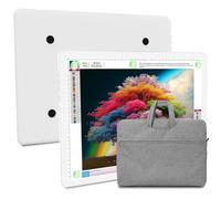 Elice Rechargeable A3 Light Pad with Carry Bag, Magnetic LED Light Board with Physical Button, Super Bright Diamond Art Light Pad, Ultra-Thin Light Box for Tracing, Weeding, Diamond Painting -White