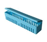 ELICTECH Plastic Dental Autoclave Container Sterilization Plastic Cassette Dental Box for Dental Instruments Dust-proof Cover (Blue)