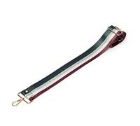 Elie Beaumont Shoulder Strap Adjustable Length, Wide Shoulder Strap for Bags, Shoulder Strap in Blue / White / Red / Green / Silver, 68 cm - 128 cm, Gold Carabiner 4 cm, One Size