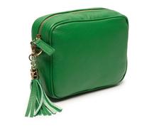 Elie Beaumont Women's Crossbody Tassel Bag in Emerald Elie Beaumont Emerald One Size