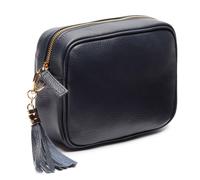Elie Beaumont Women's Crossbody Tassel Bag in Navy Elie Beaumont Navy One Size