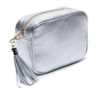 Elie Beaumont Women's Crossbody Tassel Bag in Silver Elie Beaumont Silver One Size